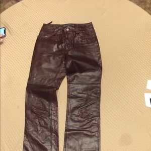 GAP boot cut leather pants Size 14